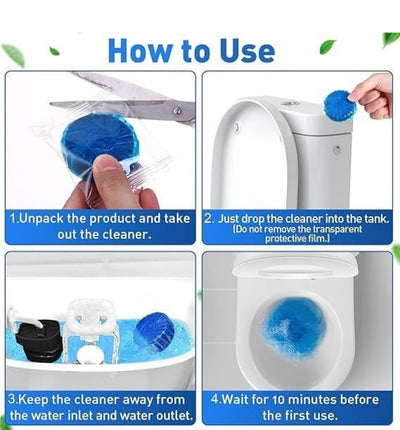 Blue Bubble Toilet Bowl Cleaner